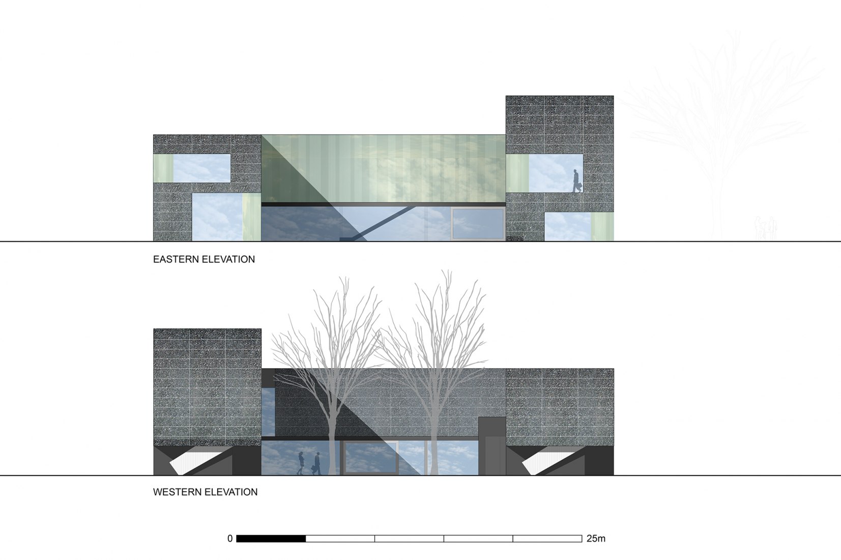 Alzados. Sede Faber por GEZA - Gri e Zucchi architetti associati.