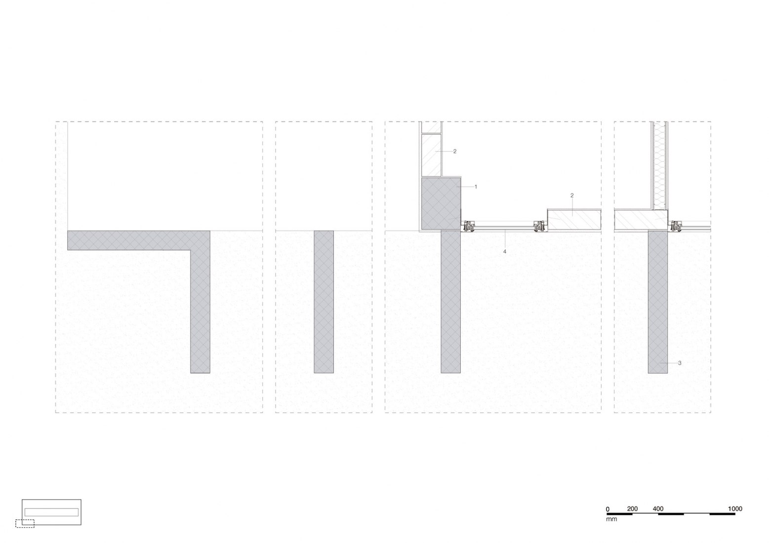 Detail facade horizontal. New Campus Piracicaba building by KAAN Achitecten. Courtesy by KAAN Architecten