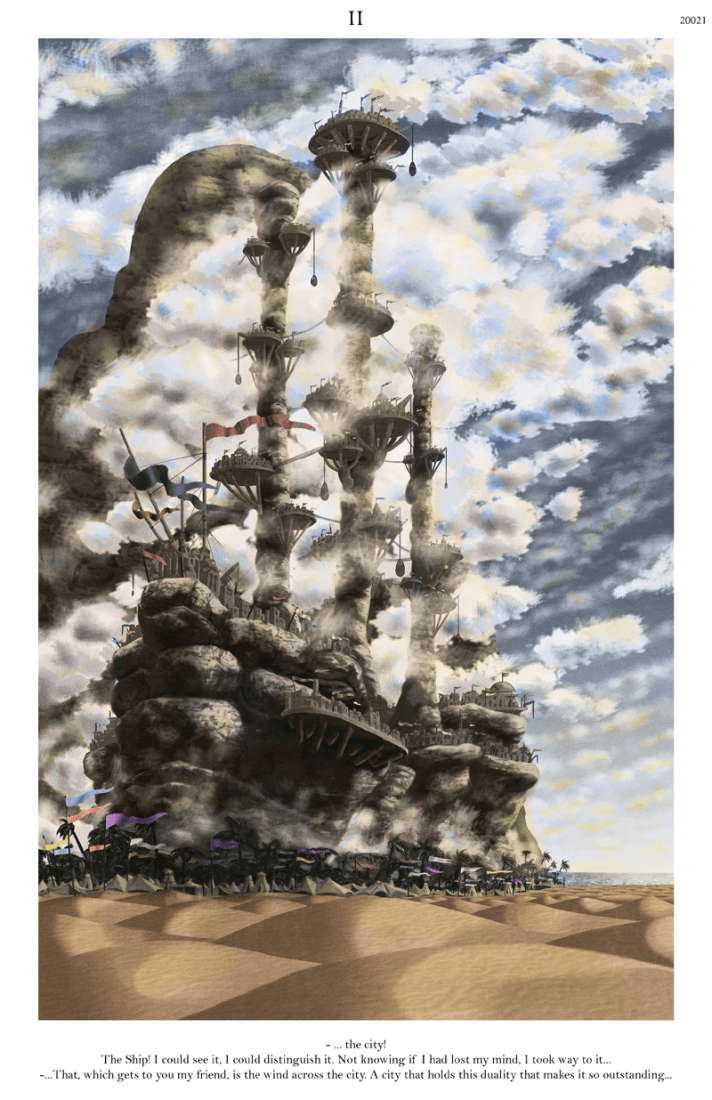 HONOURABLE MENTION. “Despina: The City & Desire” by Víctor Díaz, Alberto Costa, Carlos Piñar, Rafael Velázquez, and Monserrat León. Fairy Tales 2015. Courtesy of Blank Space