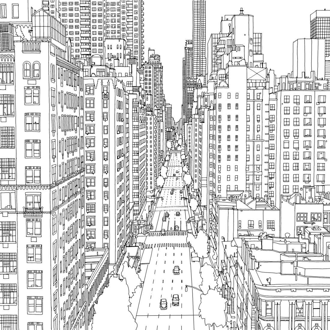 1ª Avenida y Calle 60 East, Manhattan. Fantastic Cities, por Steve McDonald.