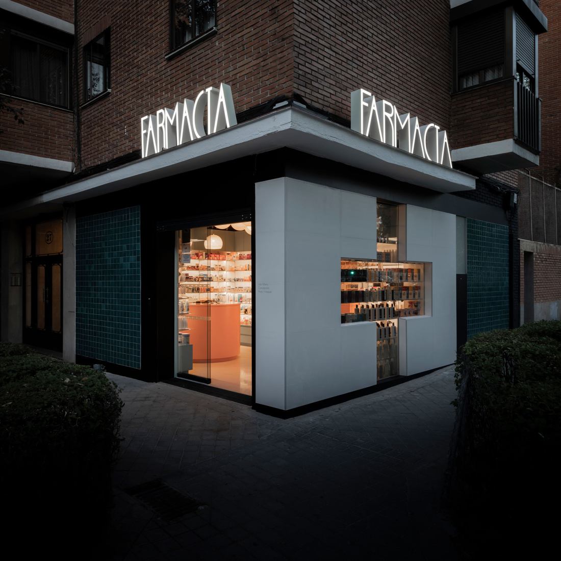 Farmacia Artilleros by Adam Bresnick. Photograph by Amores Pictures.