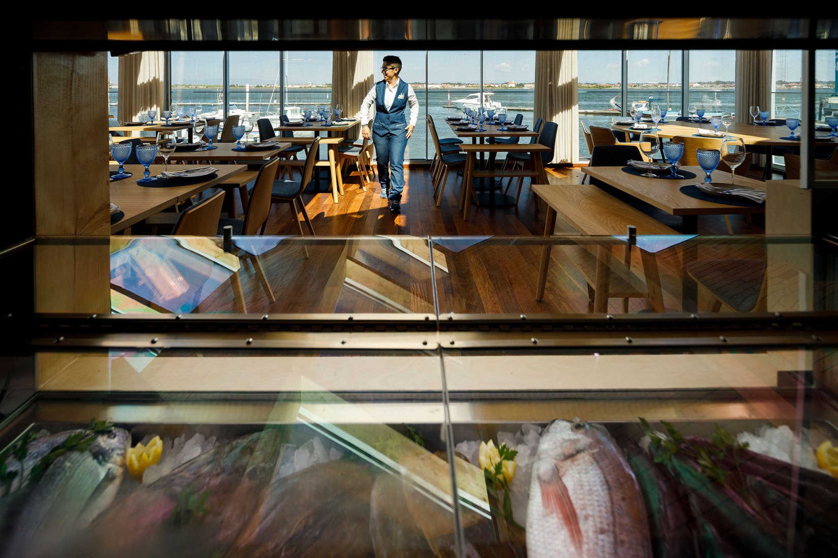 Restaurante Clube de Vela da Costa Nova por Ferreira Arquitectos. Fotografía por Ivo Tavares Studio