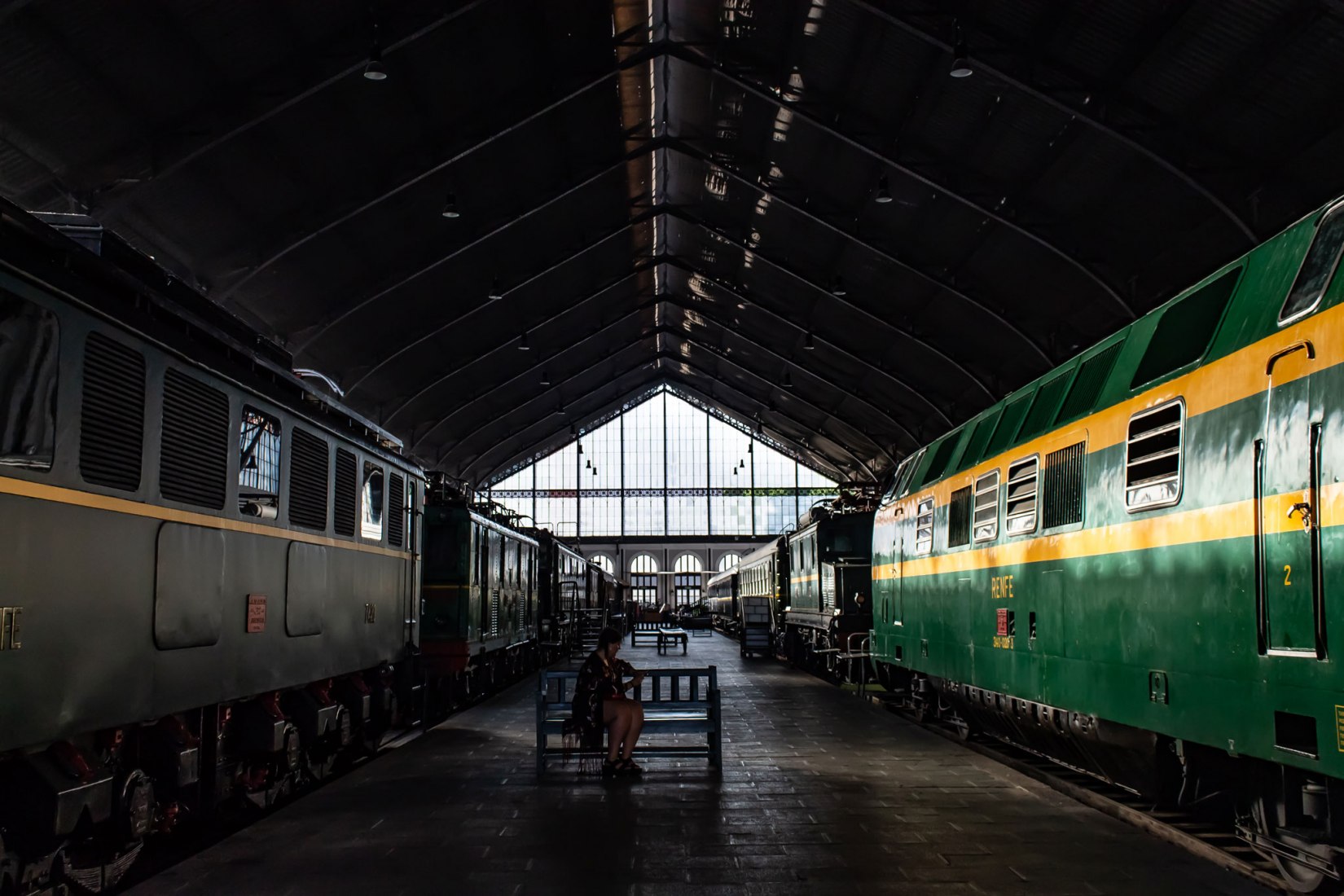 Interior view. The Railway Museum in Open House Madrid 2018. Photograph by Judit Otero / METALOCUS