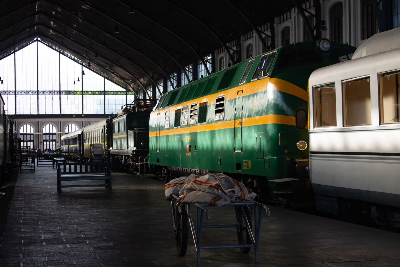 Interior view. The Railway Museum in Open House Madrid 2018. Photograph by Judit Otero / METALOCUS