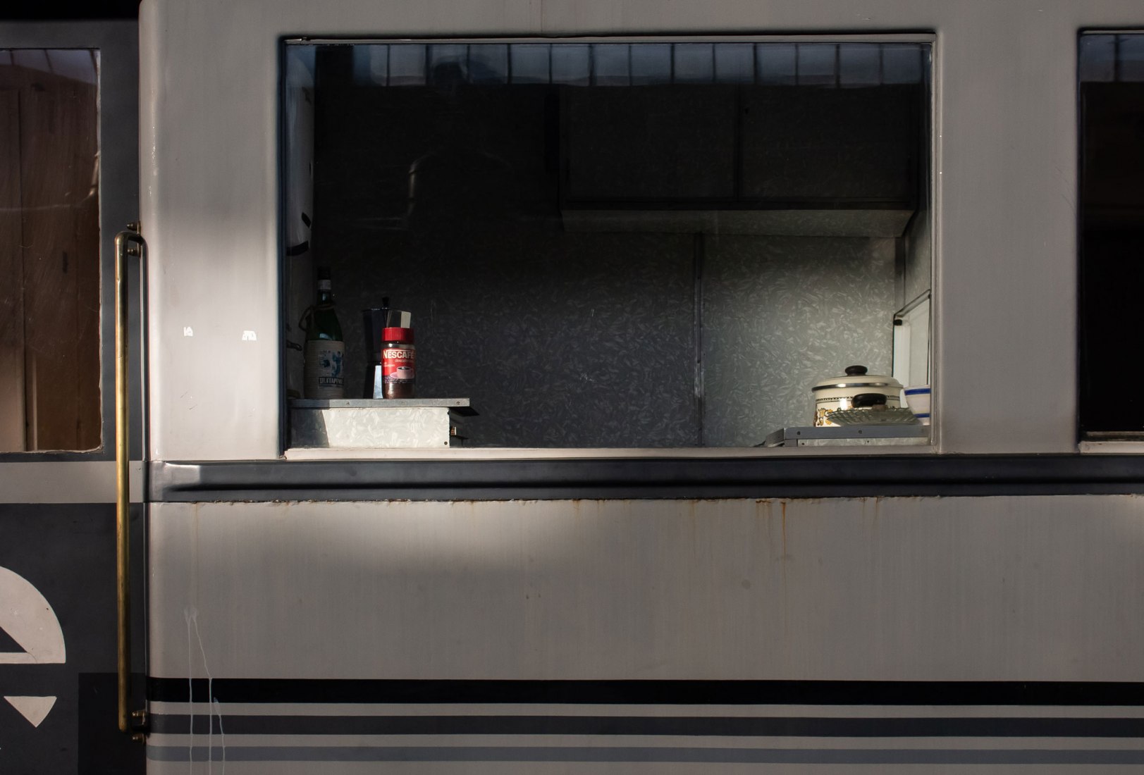 Train detail. The Railway Museum in Open House Madrid 2018. Photograph by Judit Otero / METALOCUS
