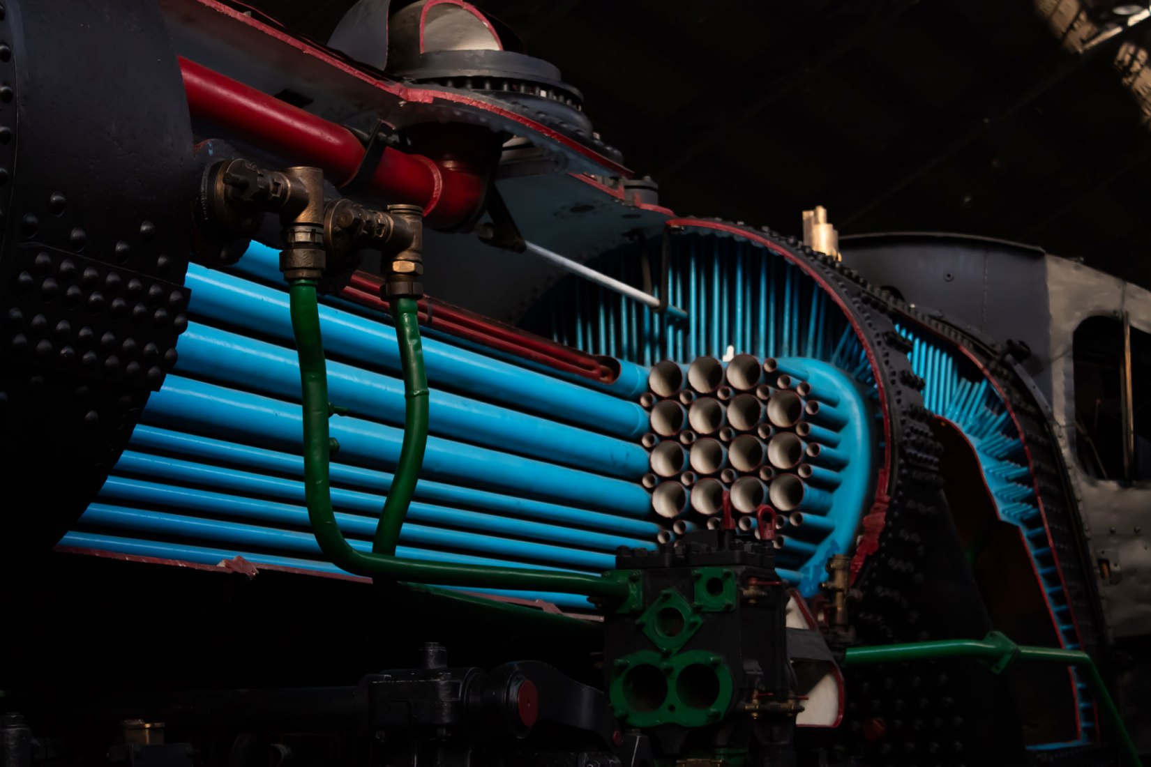Train detail. The Railway Museum in Open House Madrid 2018. Photograph by Judit Otero / METALOCUS
