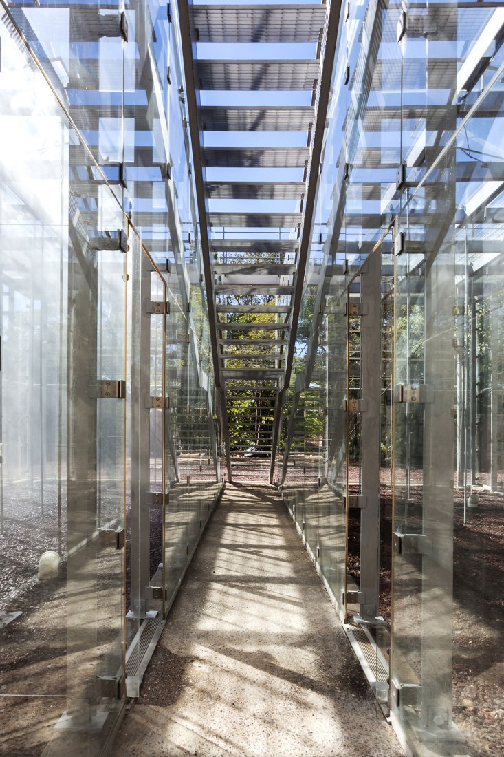 Central staircase. Orchid Educational Pavilion by FGP Atelier. Photograph by FGP Atelier