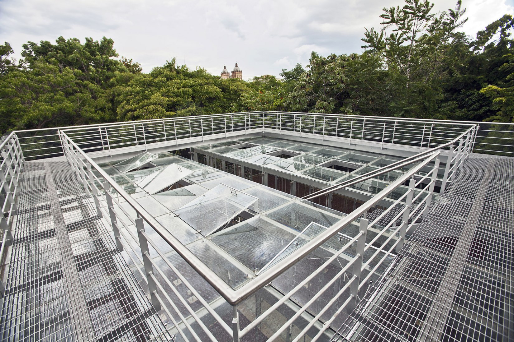 Viewing platform. Orchid Educational Pavilion by FGP Atelier. Photograph by FGP Atelier