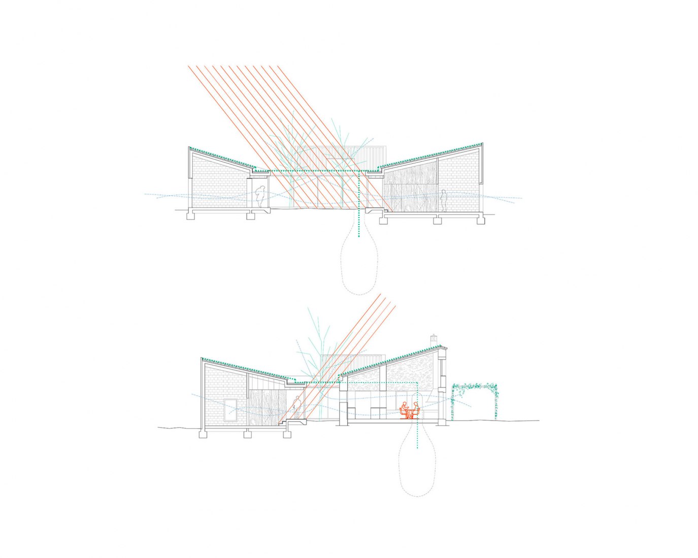 Sección. Habitar el campo por Flexoarquitectura + Bàrbara Vich.