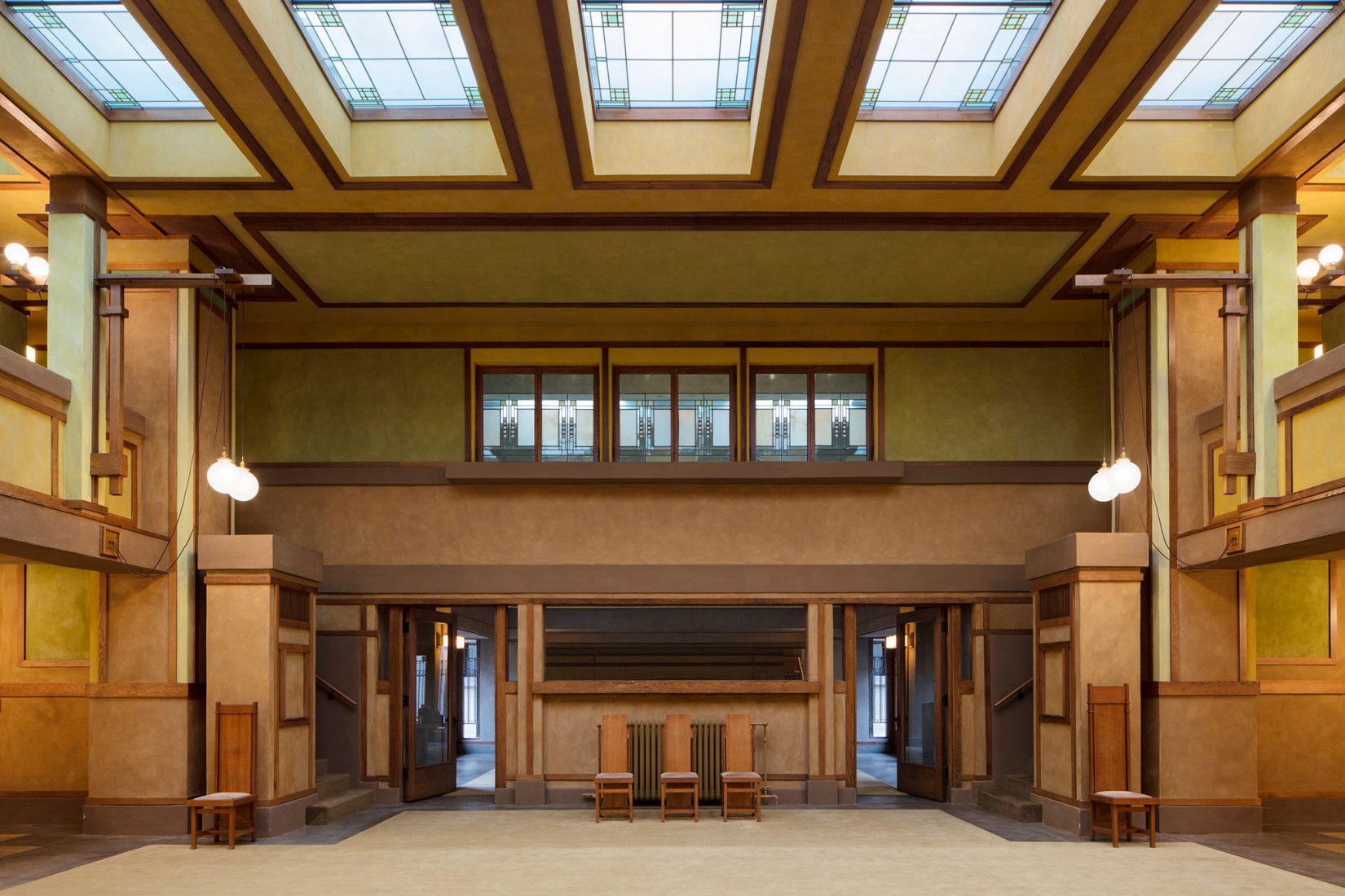 Frank Lloyd Wright, Unity Temple, Oak Park, Illinois, 1905-08. Photograph by Tom Rossiter courtesy of Harboe Architects.