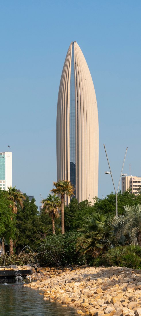 Headquarters of the National Bank of Kuwait by Foster + Partners. Photograph by Nigel Young.