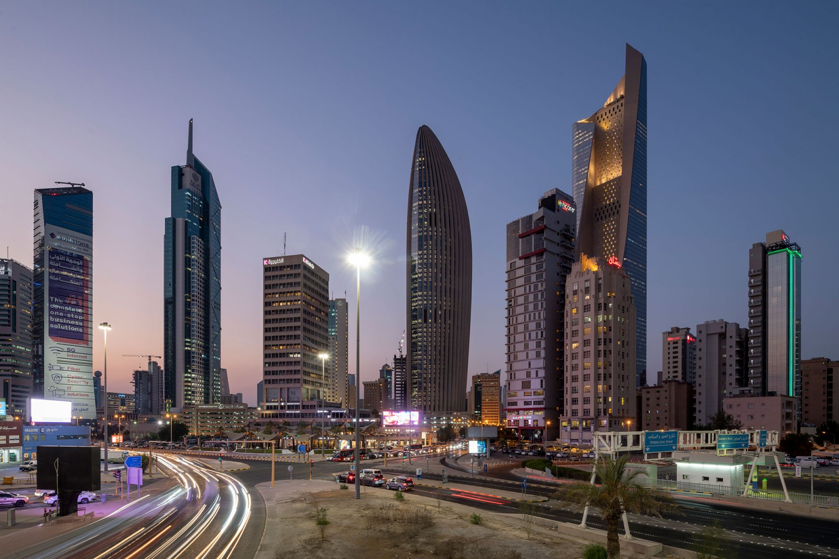 Headquarters of the National Bank of Kuwait by Foster + Partners. Photograph by Nigel Young.