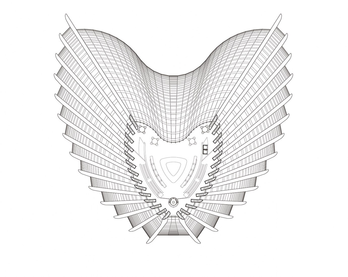 Crown level. Headquarters of the National Bank of Kuwait by Foster + Partners.