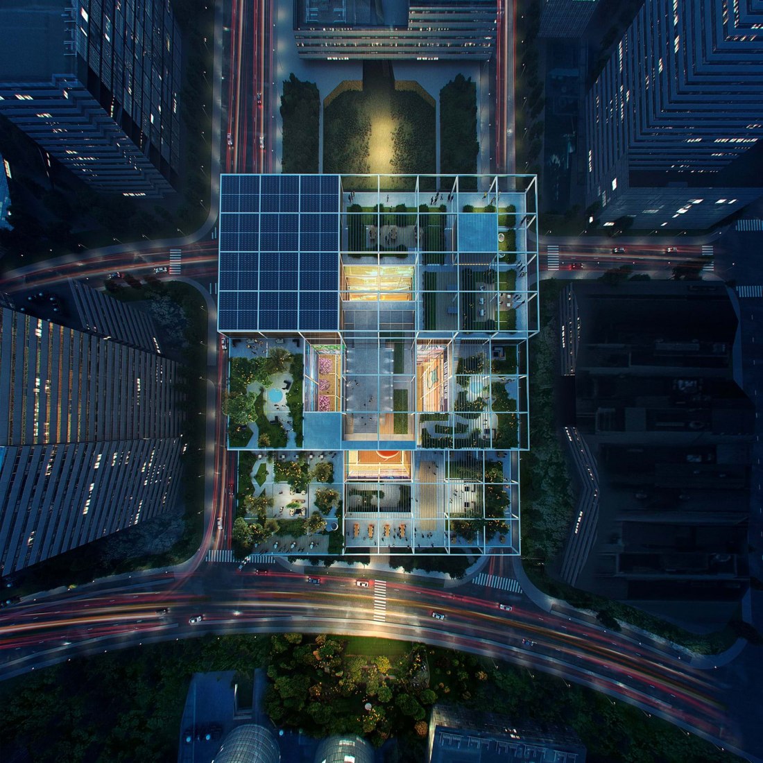 Visualización. Nueva sede de Alibaba por Foster + Partners