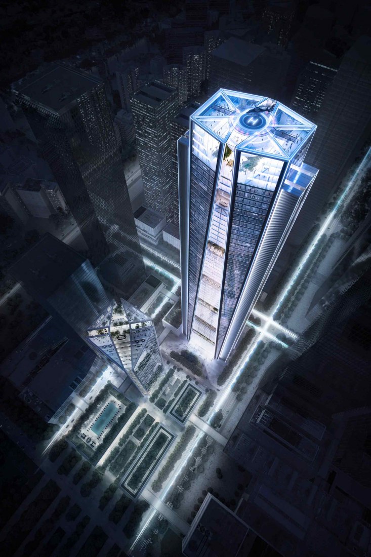 Rendering. China Merchants Bank HQ by  Foster + Partners. Image courtesy of Foster + Partners