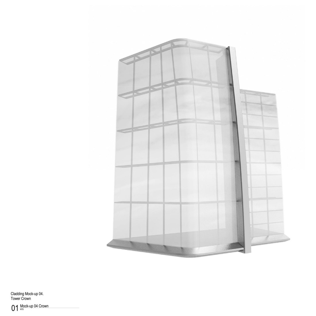 Detalle tipo de revestimiento de corona de torre. Sede del Grupo MOL por Foster + Partners.