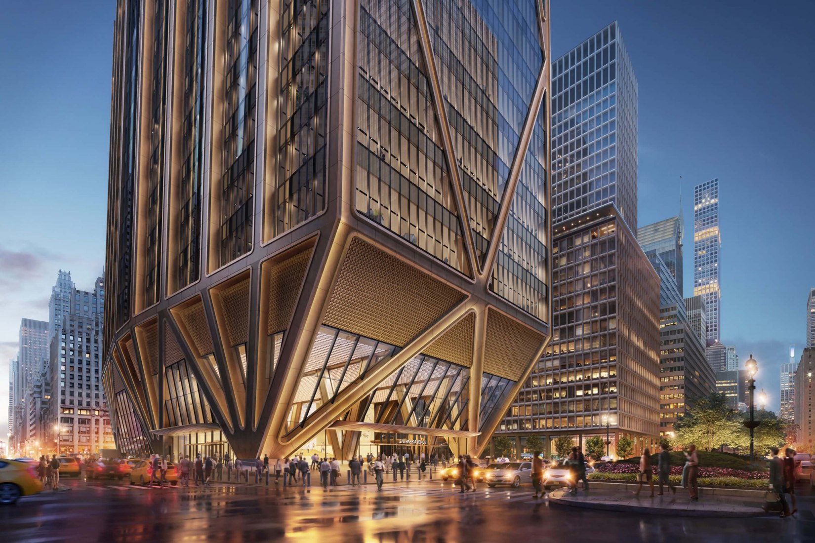 El nuevo edificio albergará hasta 14.000 empleados. Visualización por DBOX para Foster + Partners