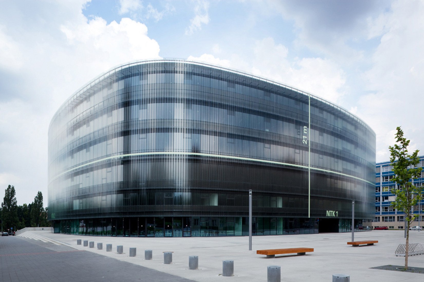 National technical Library by Projektil architekti s.r.o.. Photograph by Andrea Thiel Lhotáková 