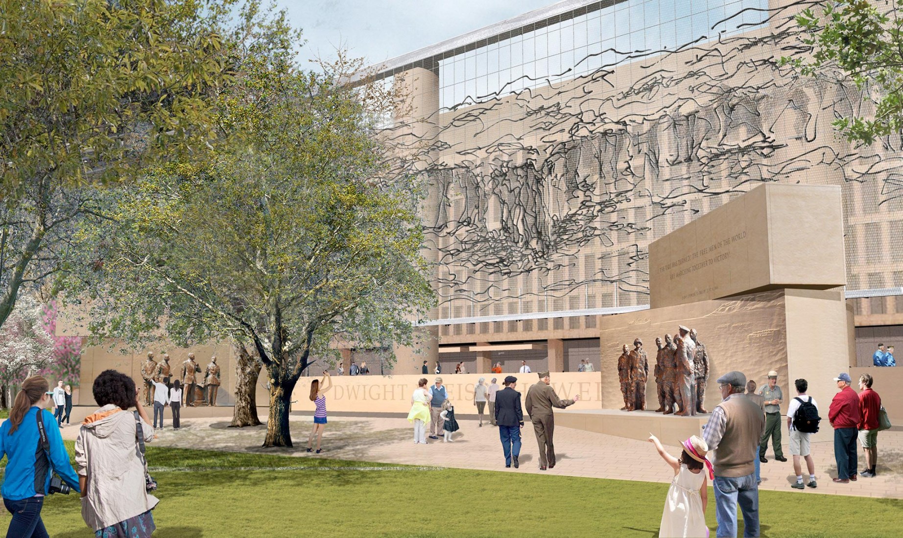 Visualizaciones cortesía del Eisenhower Memorial