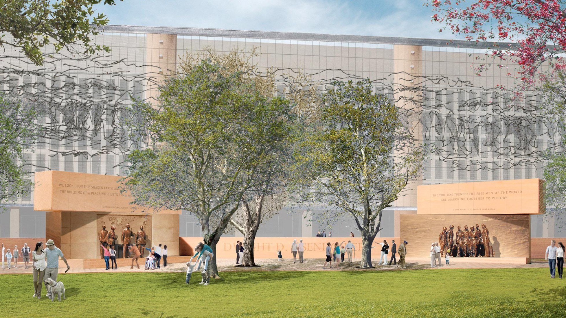 Visualizaciones cortesía del Eisenhower Memorial