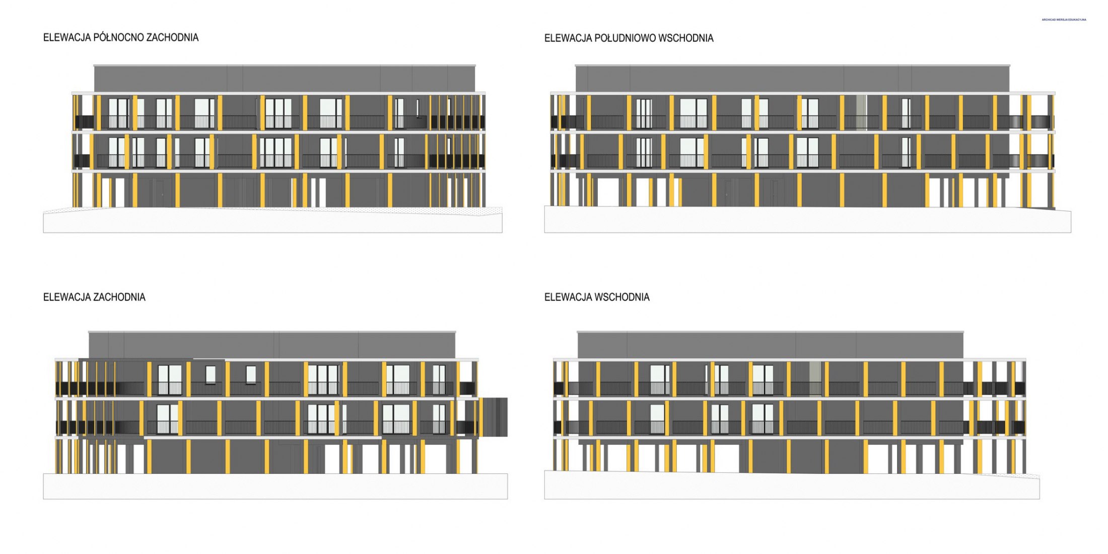 Alzados. Villa Reden por Frantagroup studio.