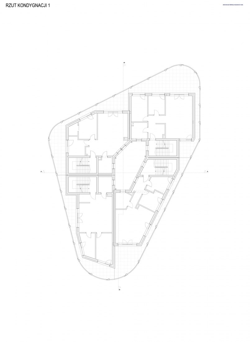 Plano primera planta. Villa Reden por Frantagroup studio.