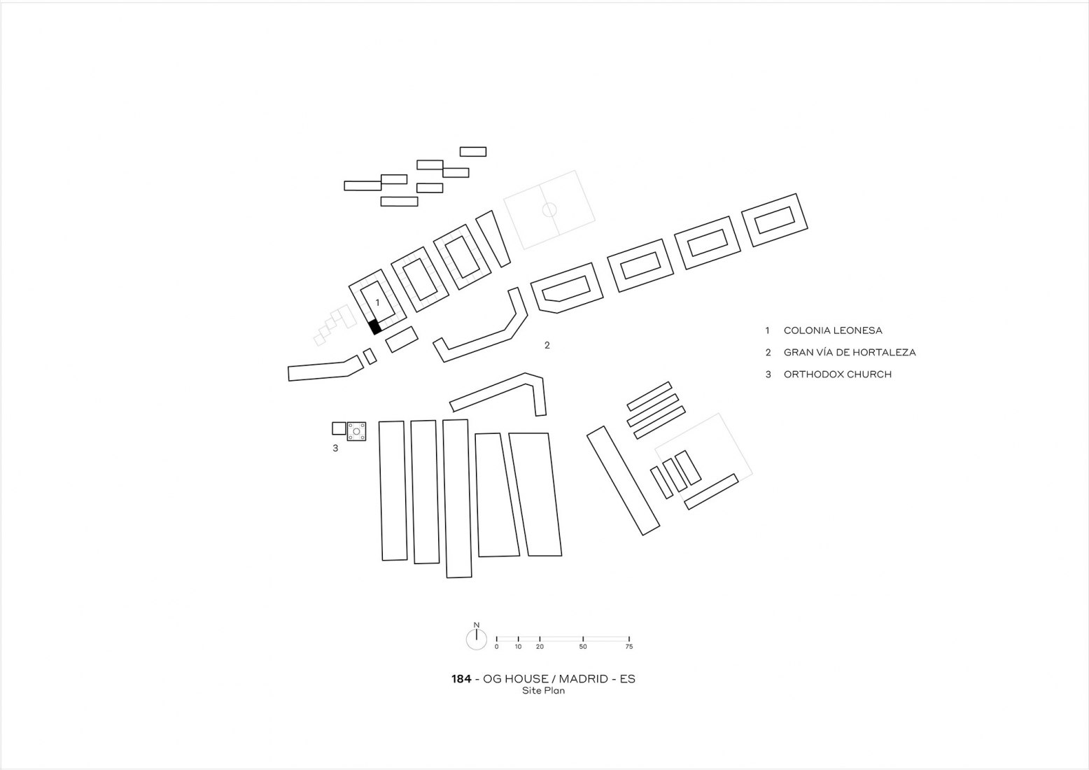 Plano de situación. Casa OG por FRPO.