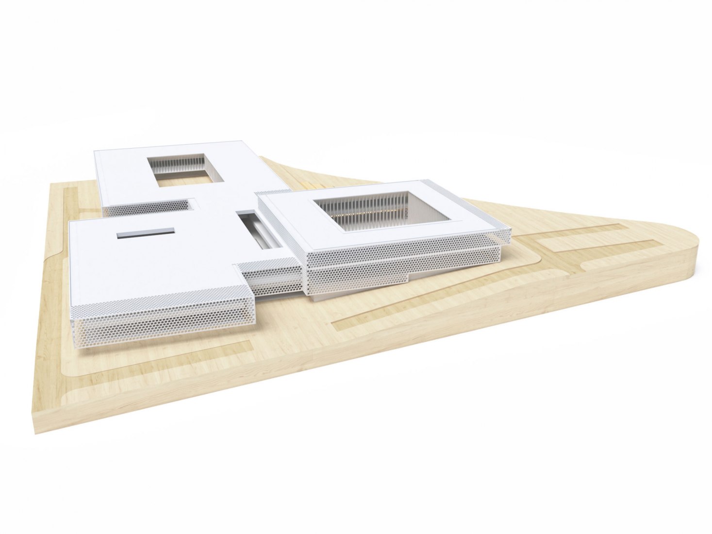 Maqueta. Facultad de Turismo de la Universidad de Málaga por Vaillo + Irigaray Arquitectos.