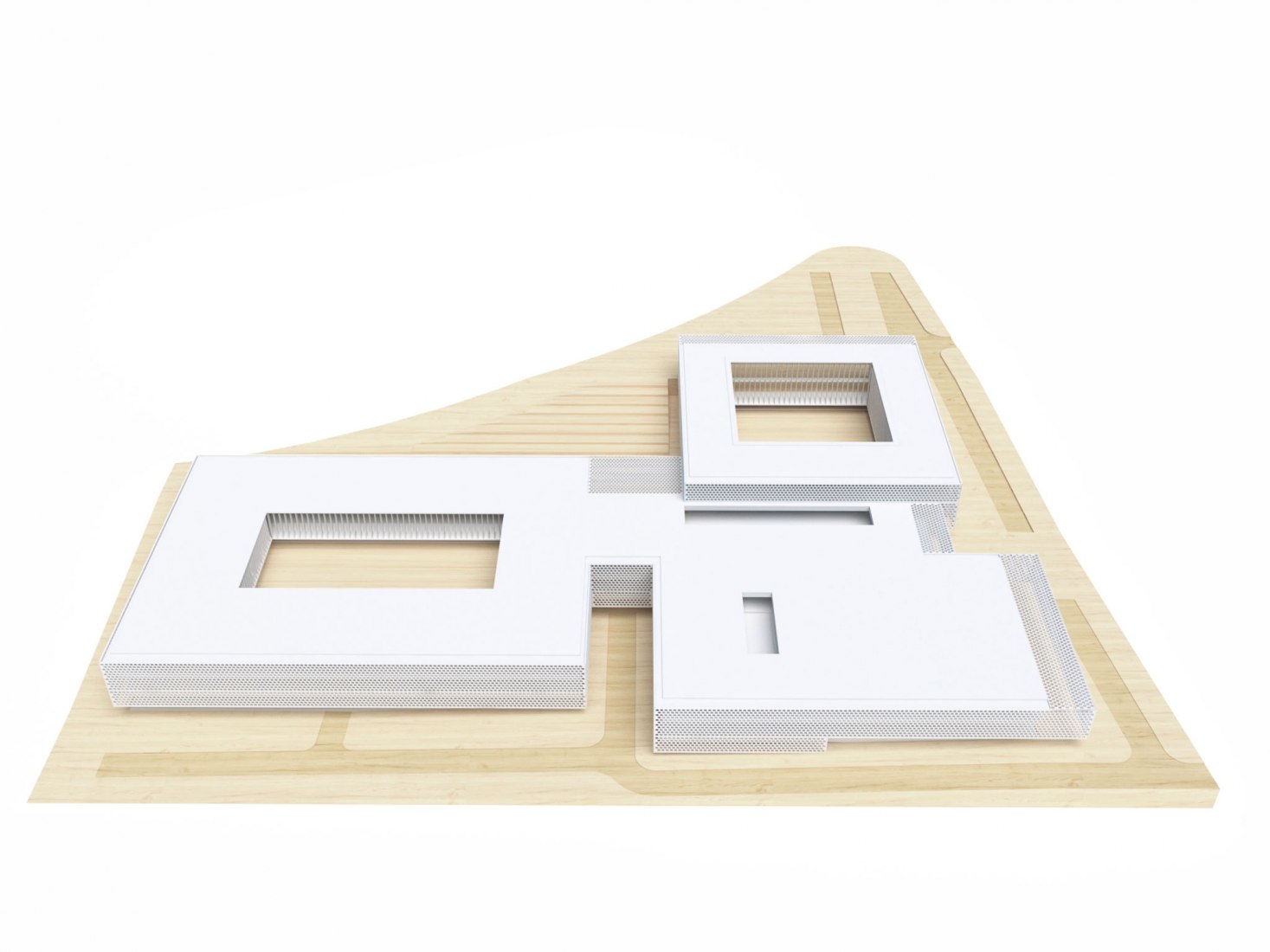 Maqueta. Facultad de Turismo de la Universidad de Málaga por Vaillo + Irigaray Arquitectos.