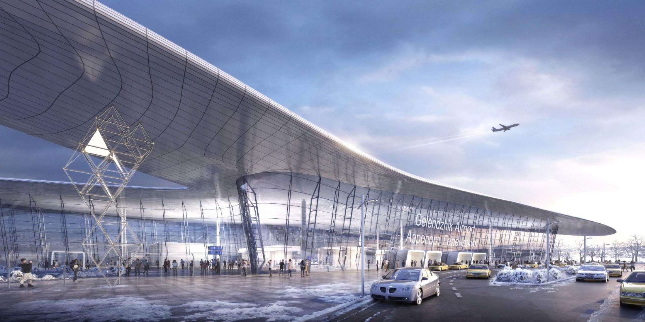 Rendering. Gelendzhik Airport Russia by Studio Fuksas.
