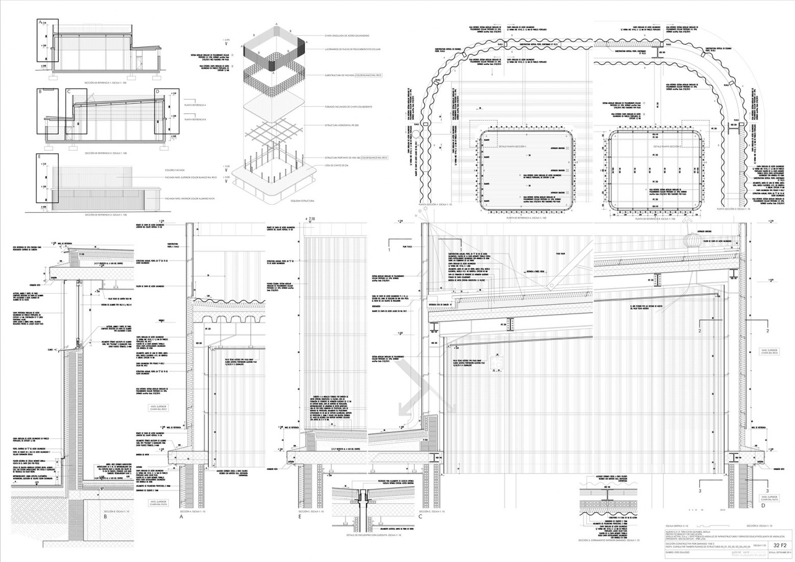 Detalles constructivos. Colegio Eucaliptus de Infantil y Primaria por Gabriel Verd Arquitectos.