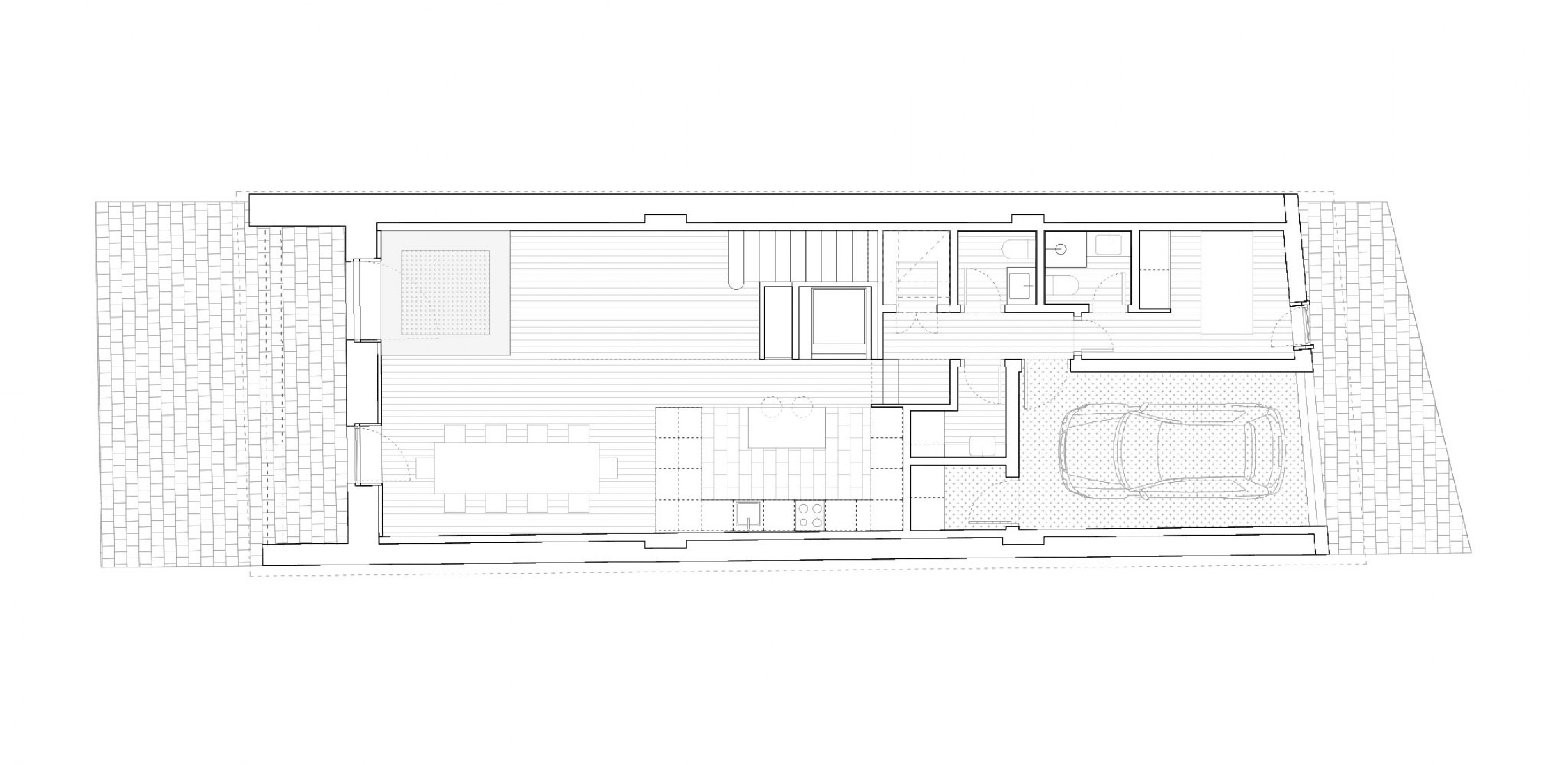 Ground floor Plan. Comillas House by GarciaGerman Arquitectos