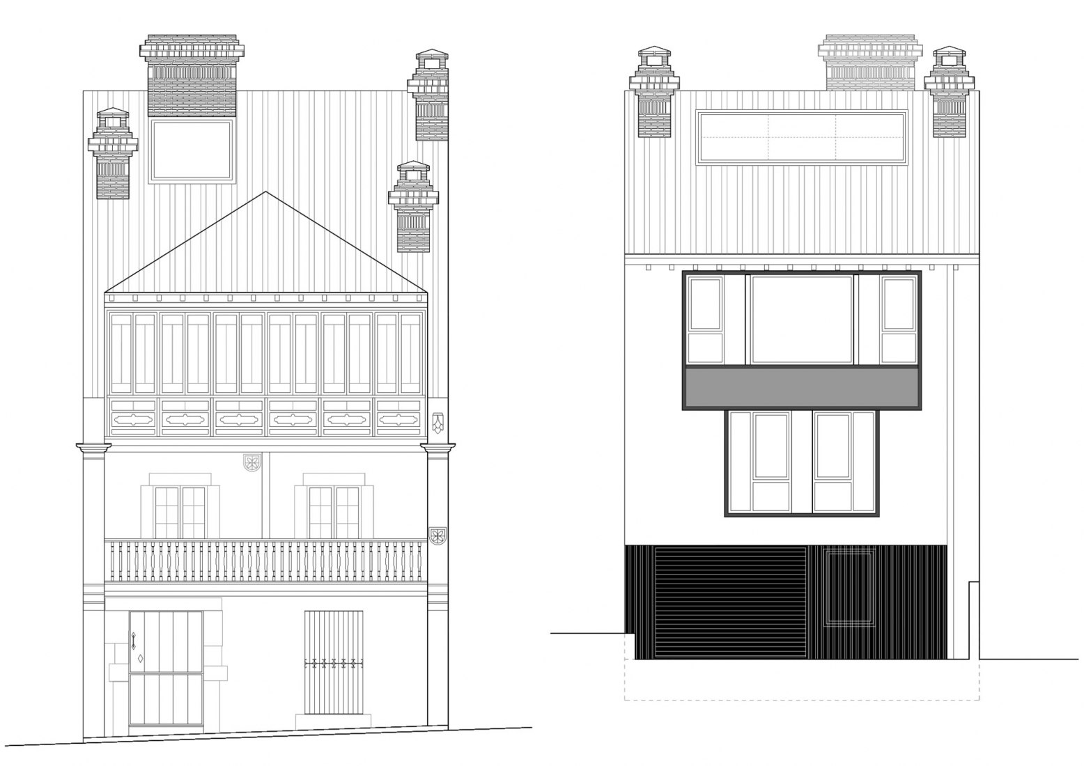 Elevations. Comillas House by GarciaGerman Arquitectos