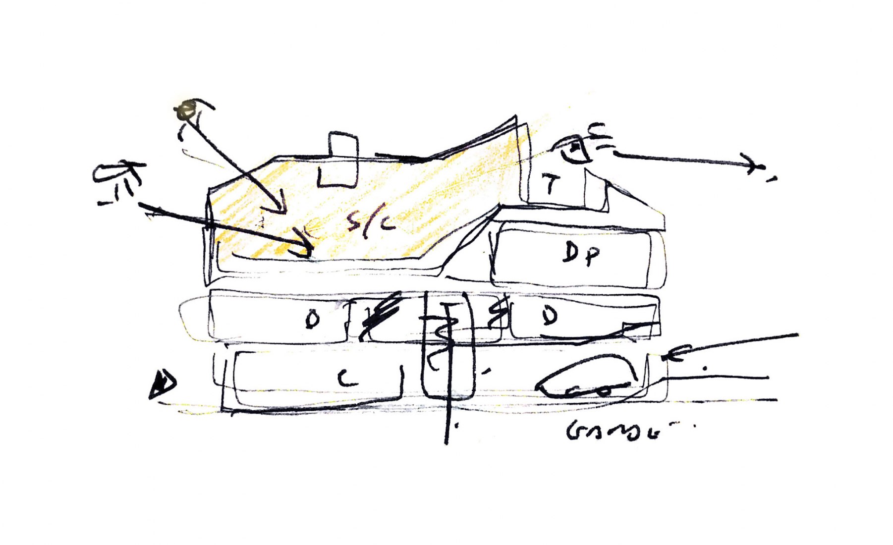 Sketch. Comillas House by GarciaGerman Arquitectos