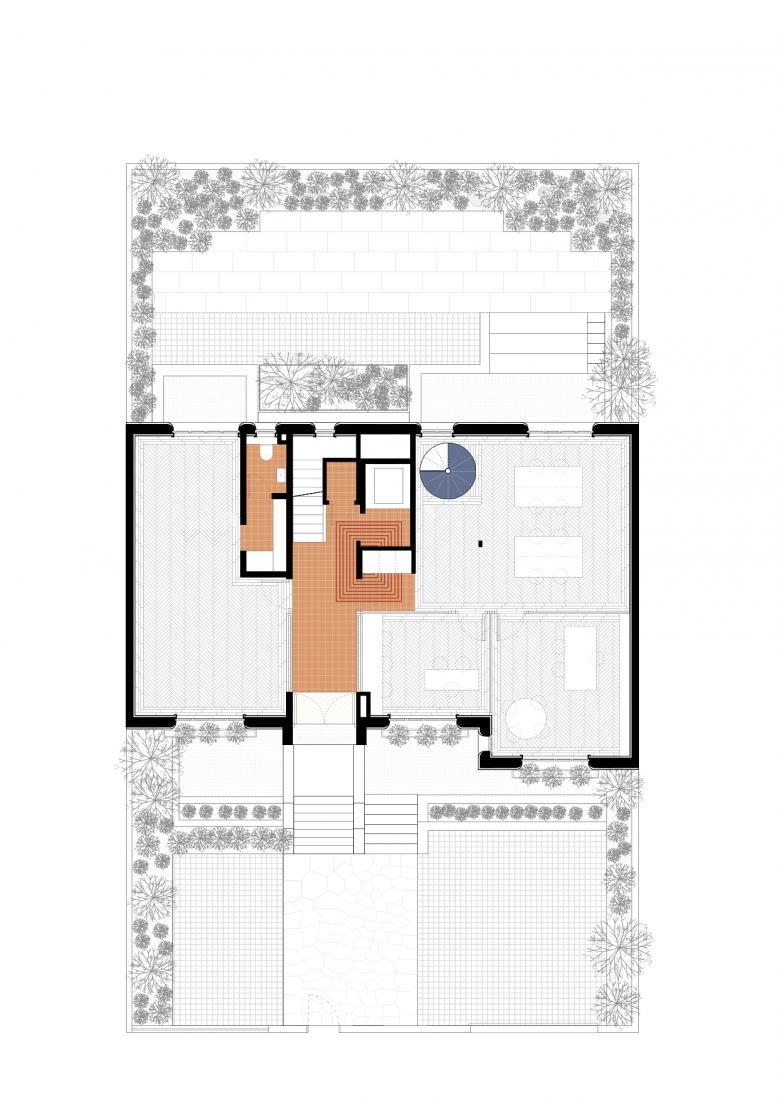Planta baja. Casa en el Viso por GarciaGerman Arquitectos.