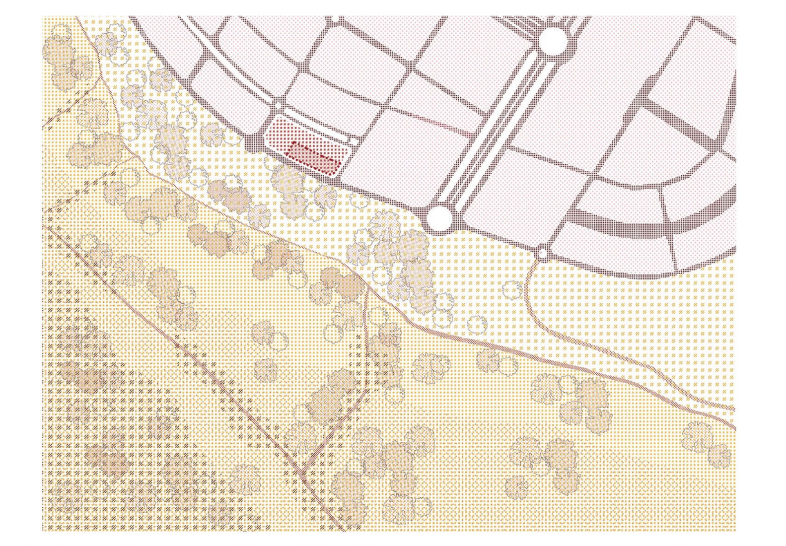 Site plan. Vallecas Patio Houses by Garciagerman arquitectos.