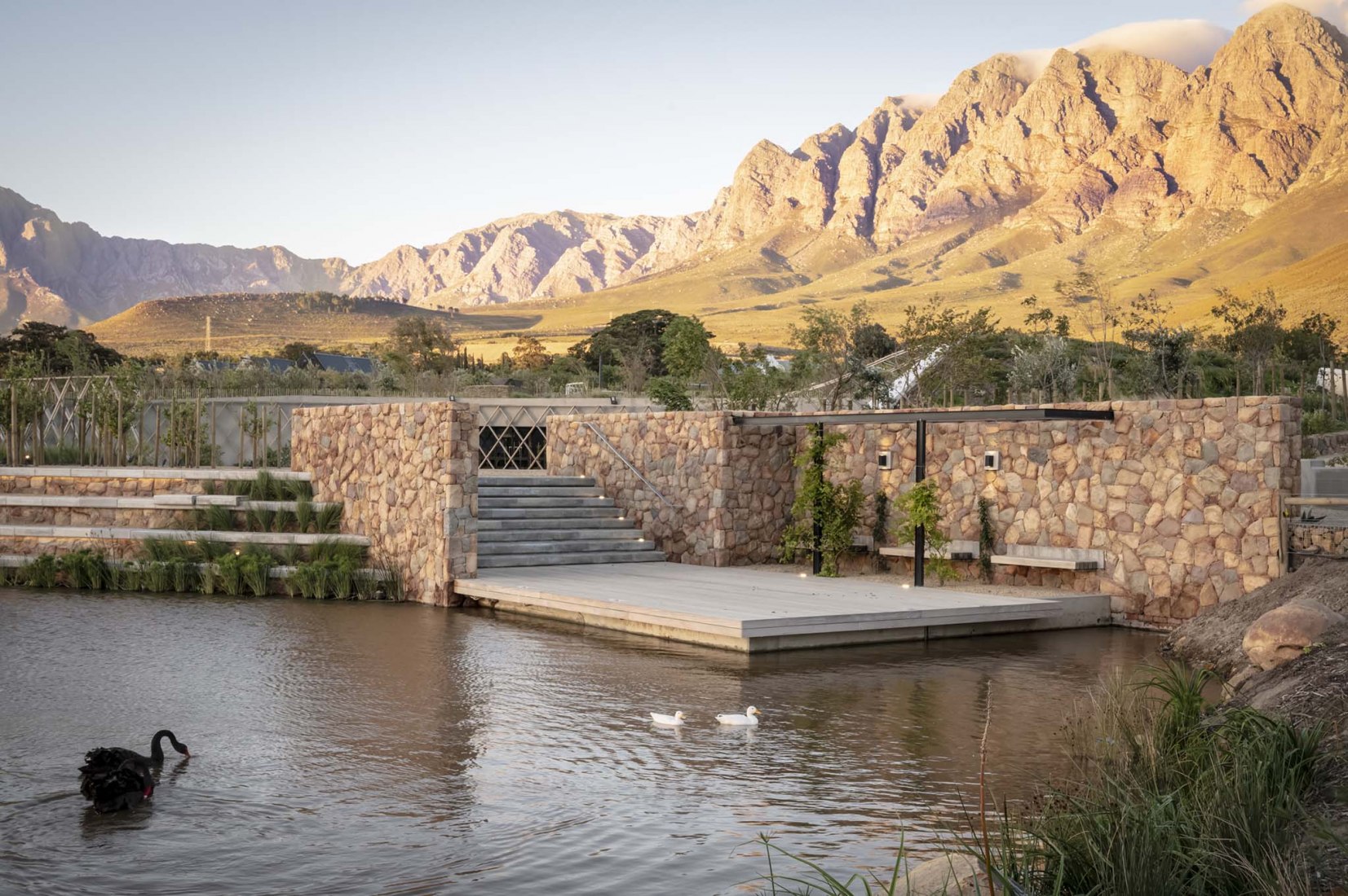 Garden Cafe by Steyn Studio, Meyer & Associates and Square One Landscape Architects. Photograph by Dave Southwood