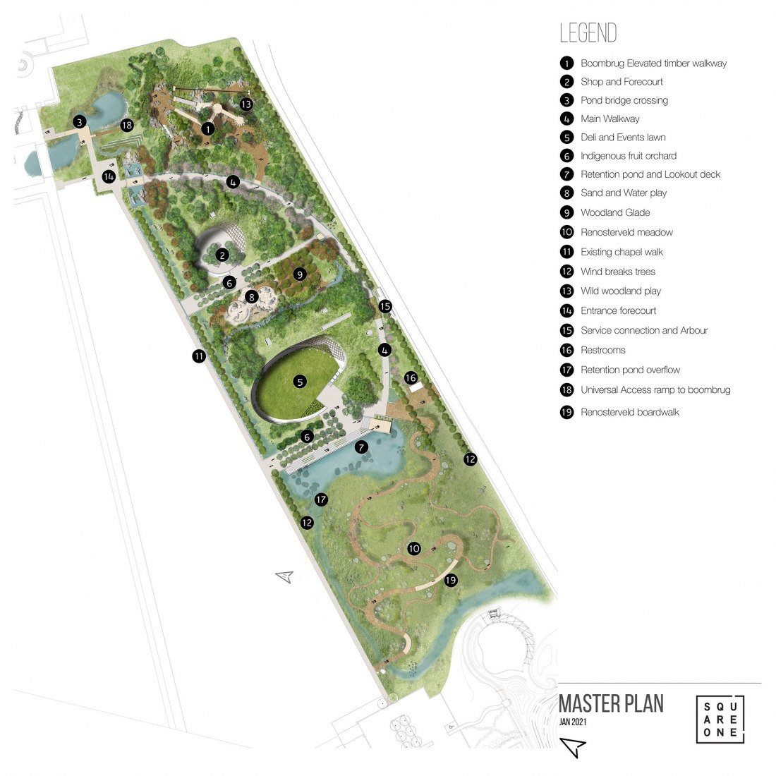 Project floor plan. Garden Cafe by Steyn Studio, Meyer & Associates and Square One Landscape Architects