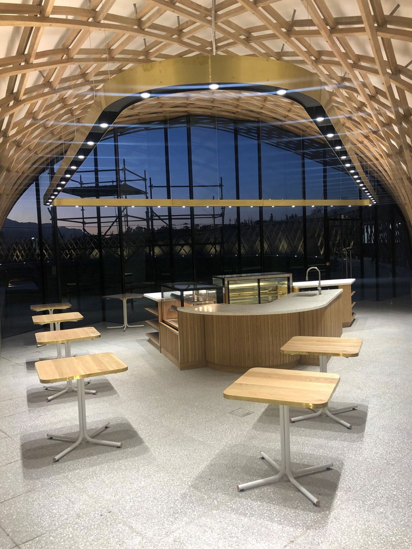 Construction. Garden Cafe by Steyn Studio, Meyer & Associates and Square One Landscape Architects