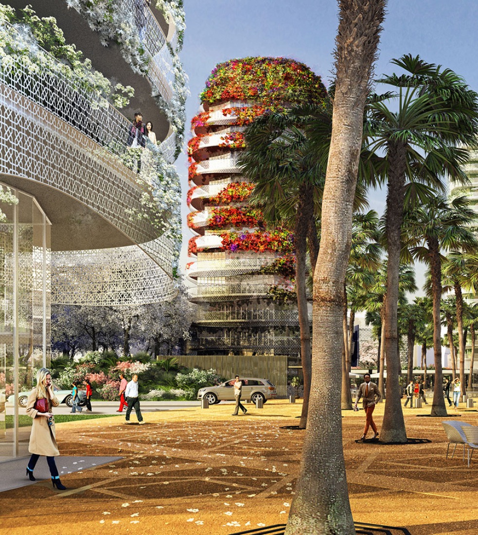Visualización, Jardines de Anfa, por Maison Edouard François. 