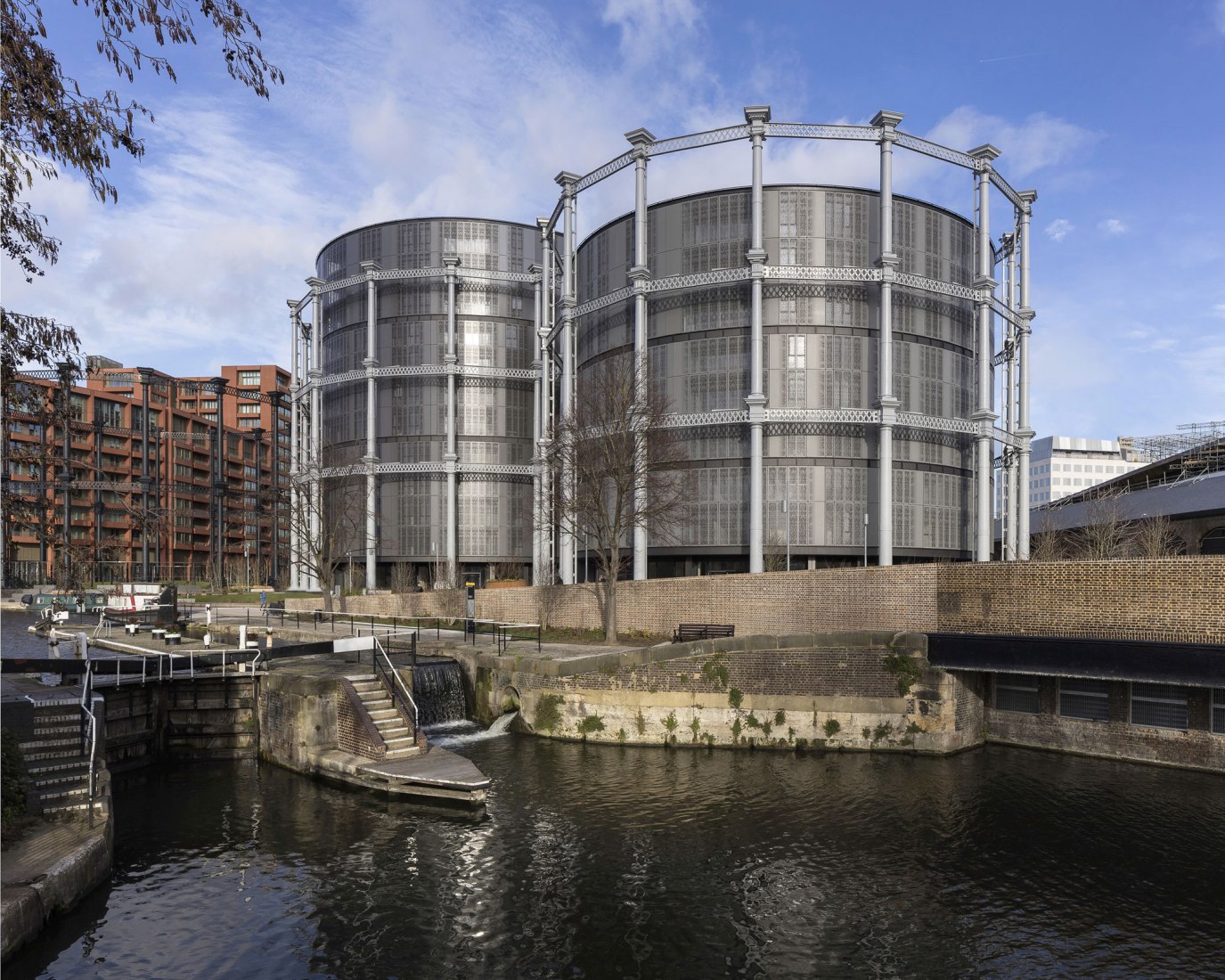 Gasholders London by Wilkinson Eyre with Jonathan Tuckey Design. Photograph by Peter Landers. Courtesy of RIBA