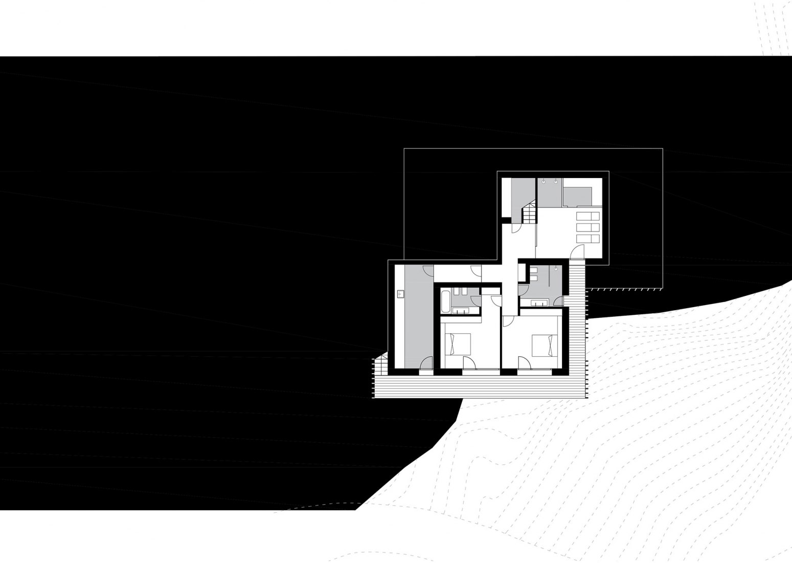 Basement plan. Z House by GEZA.