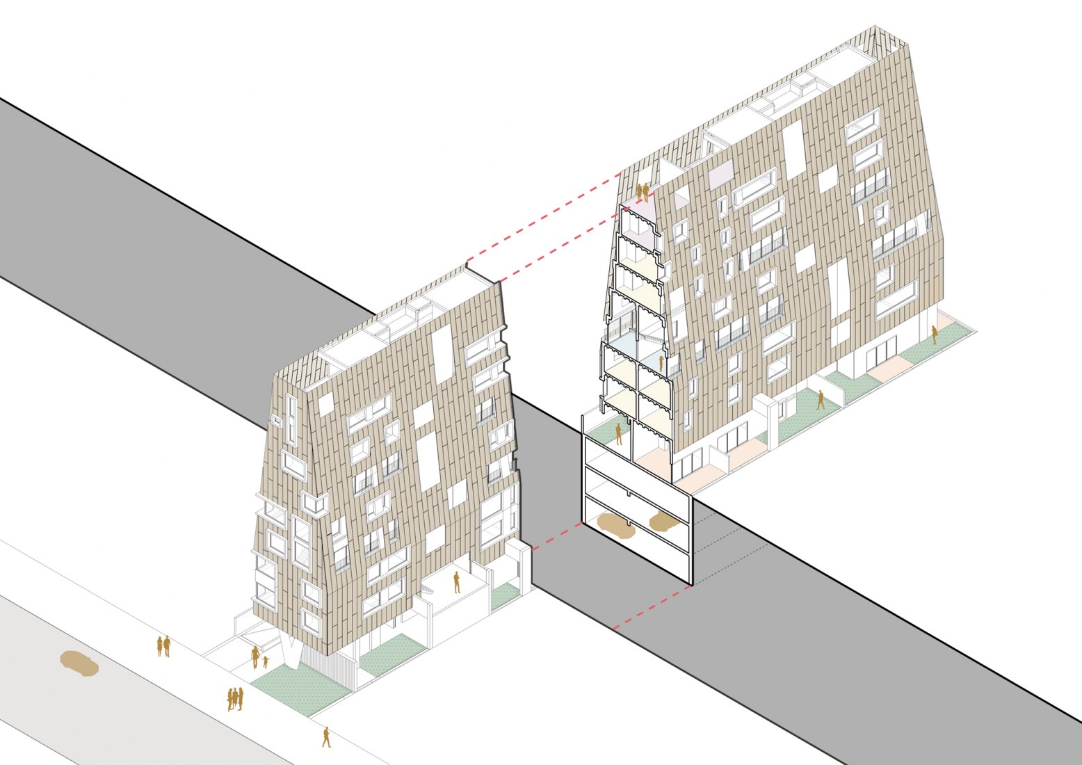 Isométrica. Casamirador Savassi por Gisele Borges Arquitetura
