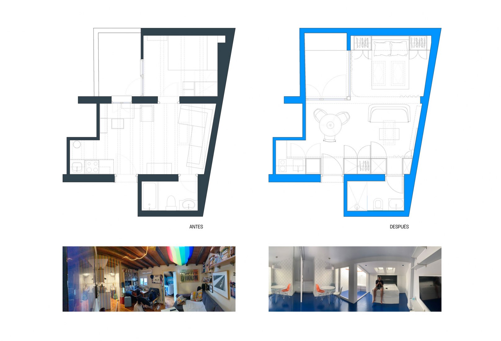 Antes y después. Beach House por Gon Architects