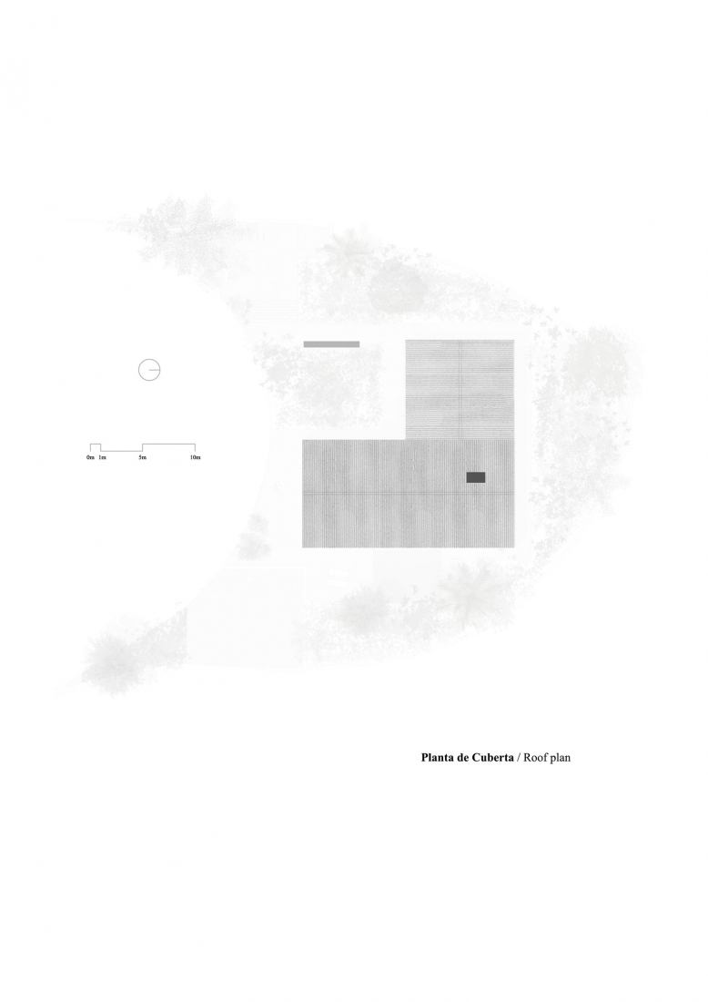 Cover floor plan. Cova Miradoiro in Caeira by Gramática Arquitectónica.