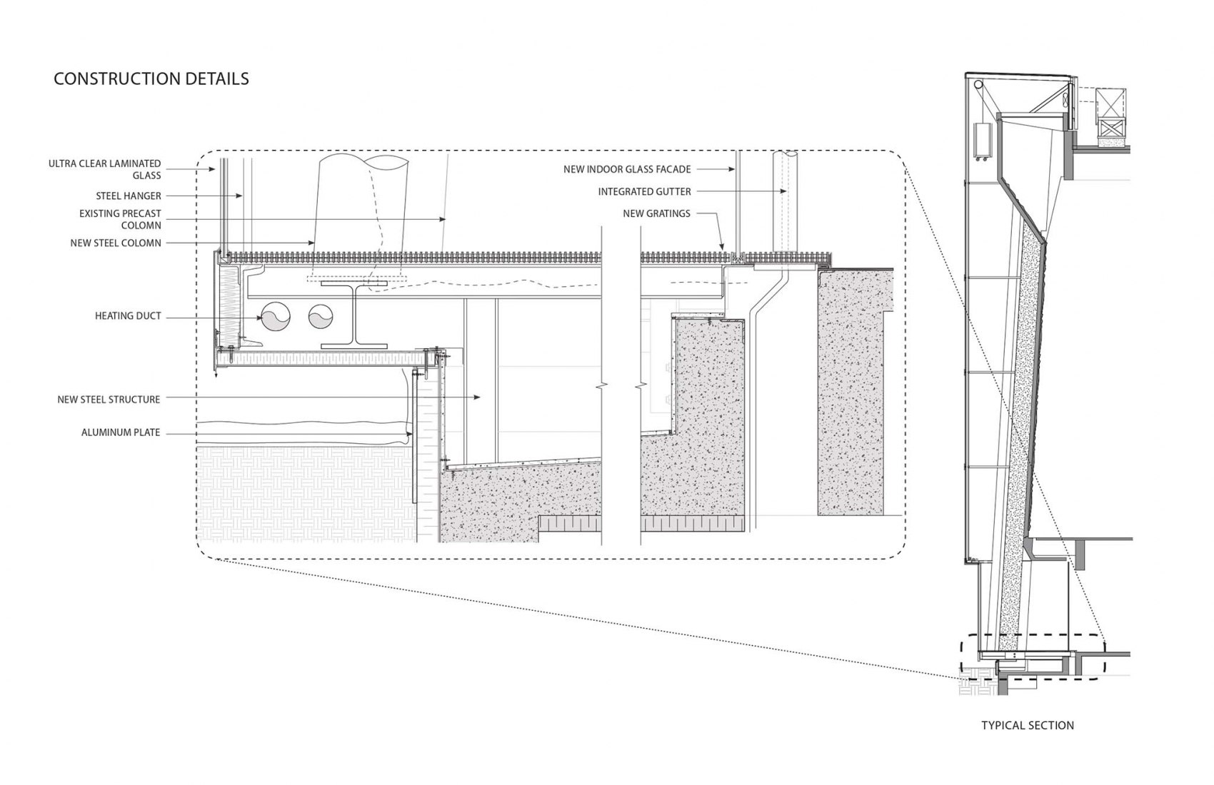Construction details. Grand Théâtre of Québec by Lemay and Atelier 21.