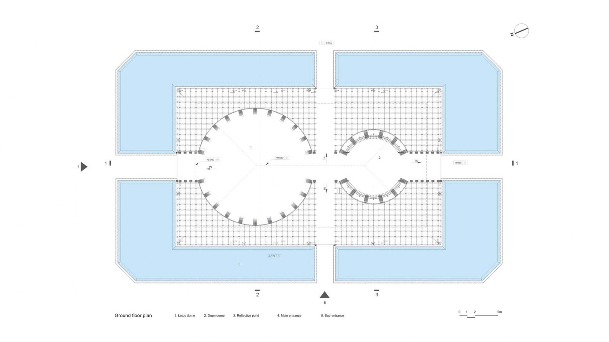 Planta baja. Grand World Phu Quoc Welcome Center por VTN Architects.