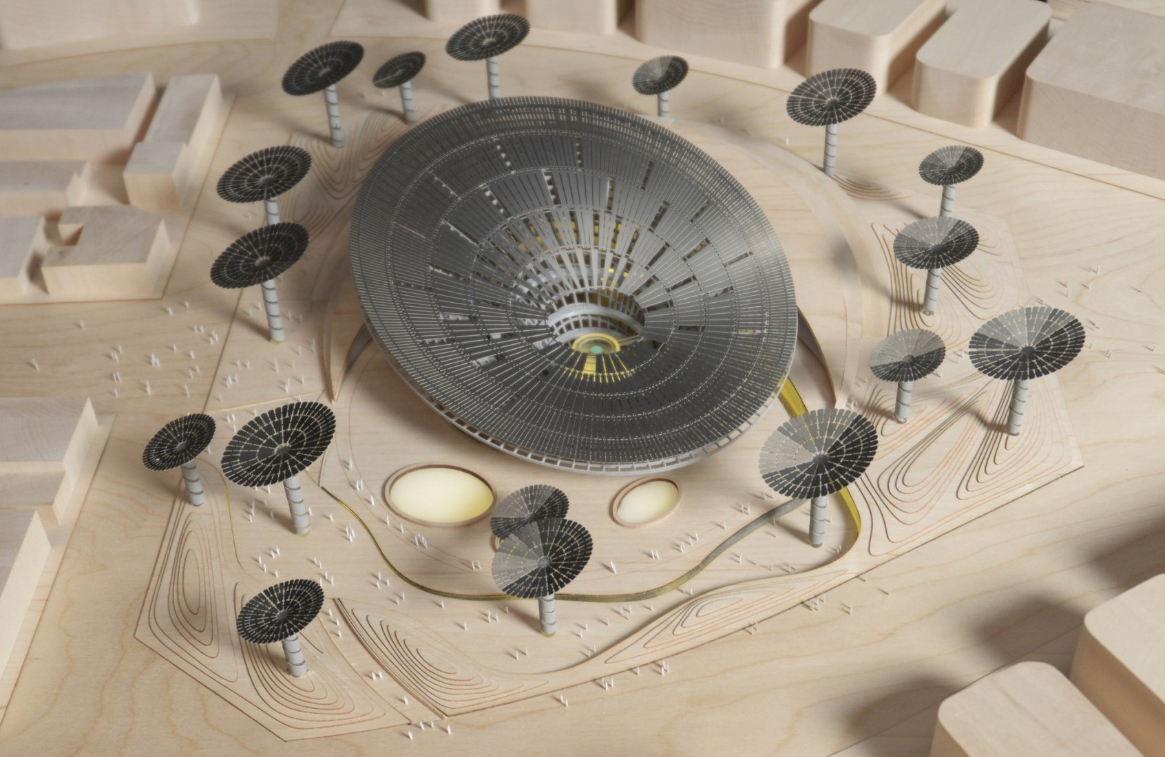 Maqueta. Pabellón de la Sostenibilidad para la Expo de Dubai 2020 por Grimshaw Architects.