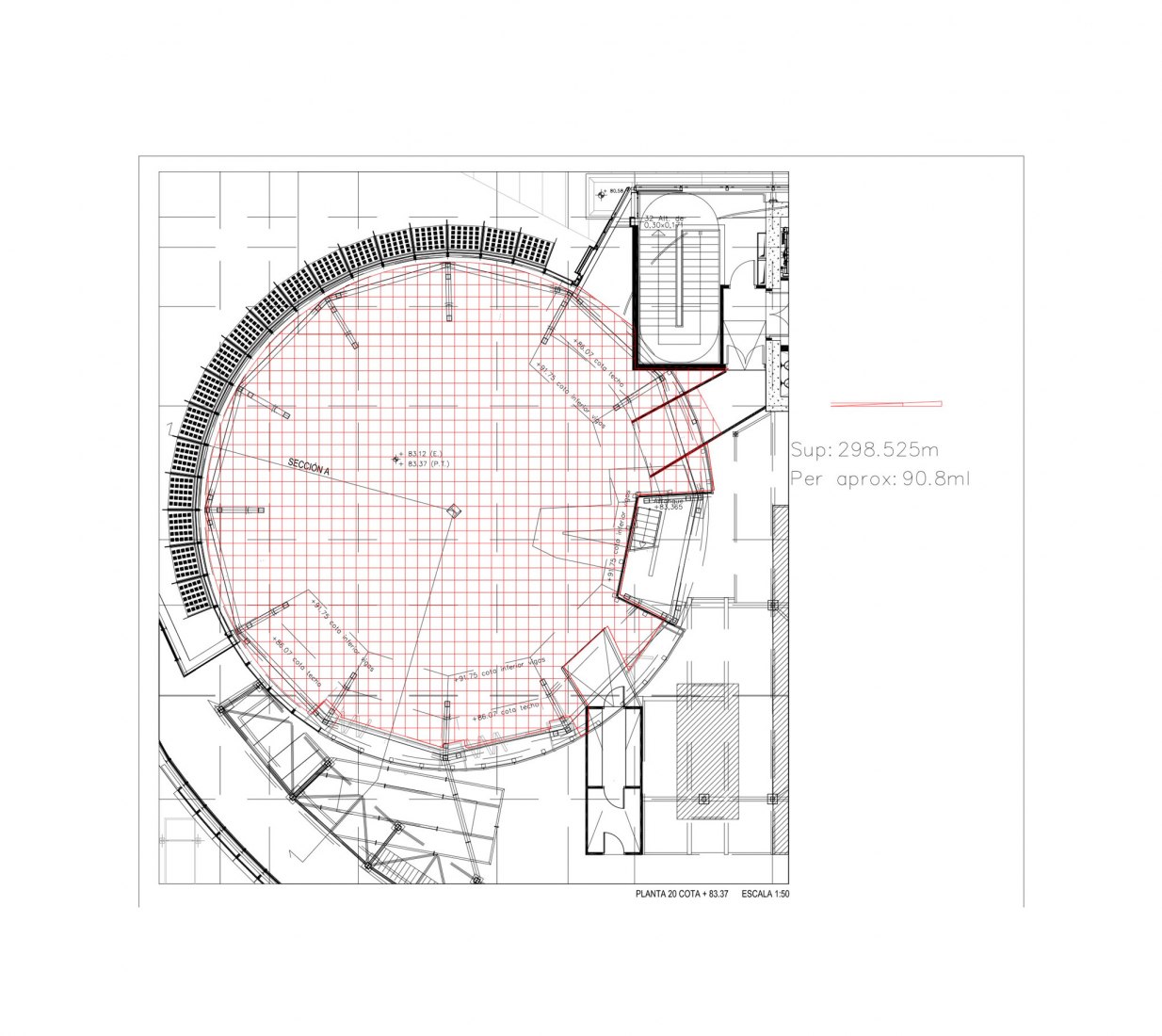 Floor plan. Tower Azca by Grupo GUBIA