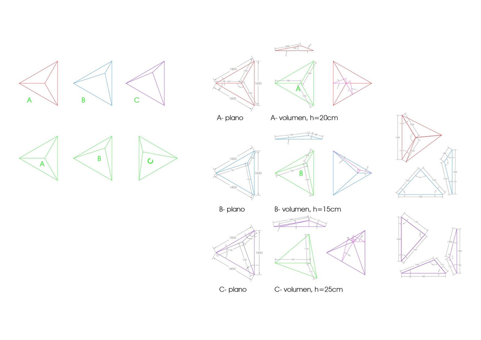 Drawing for the development of the cladding parts. Tower Azca by Grupo GUBIA